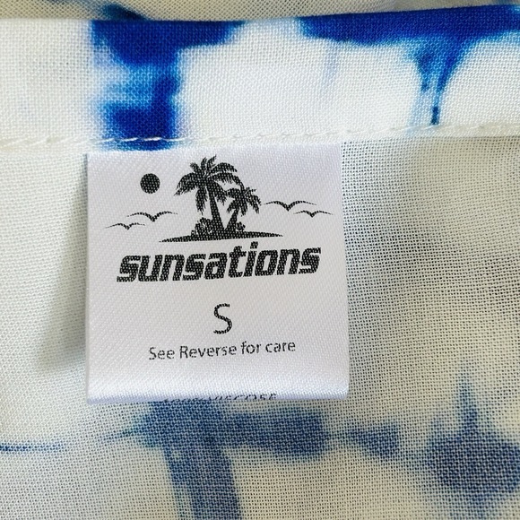 Sunsations Tie Dye Sundress Small Boho Shibori Festival Mini Vacation Summer - Picture 7 of 12